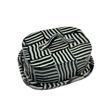 Fern Taylor Ceramics | Nerikomi Butter Dish | Shop Fodder