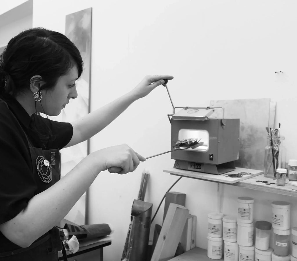 Scarlett Cohen French in the Jewellery Studio 