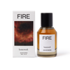 Perfume bottle and packaging labeled 'Fire' by Homework on a white background | Homework Store | Shop Fodder