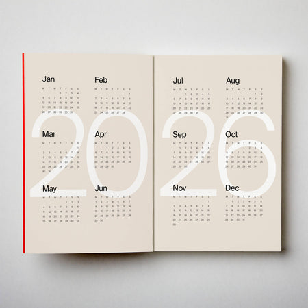 Calendar open to show the years 2026 on a plain background. 2026 Planner | Kinshipped | Shop Fodder