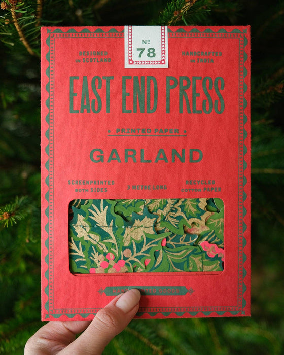 Holly and Ivy Sewn Garland | East End Press