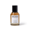 Perfume bottle labeled 'WOOD' by 'homework' on a white background | Homework Store | Shop Fodder