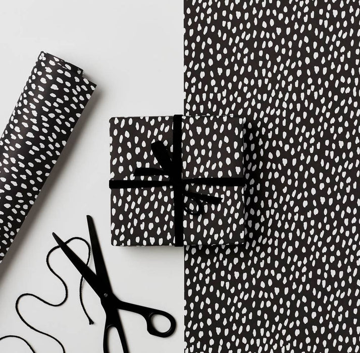 WHITE DASH GIFT WRAP