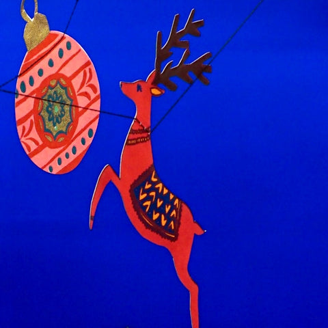 Reindeers Sewn Garland