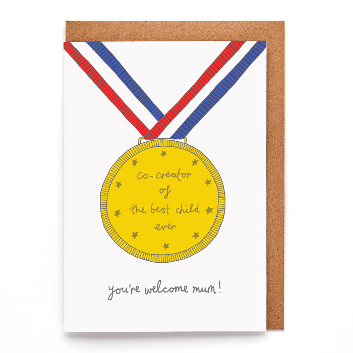 Best Child Medal Card | Mother's Day Card