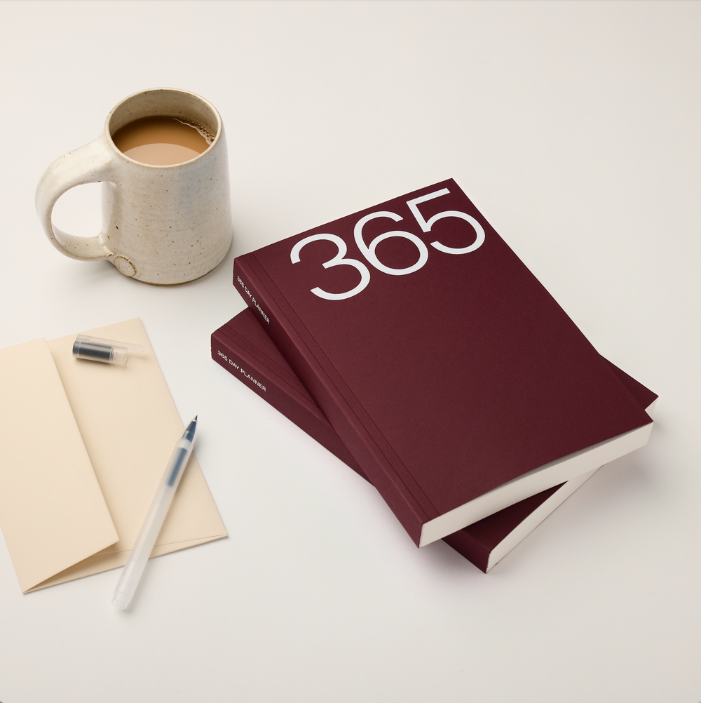 Claret A5 Lay Flat 365 Undated Planner | Kinshipped