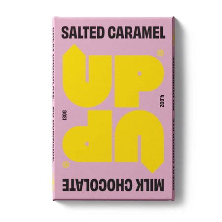 Milk Salted Caramel Chocolate Bar 120G | UPUP | Kentish Town Stores 