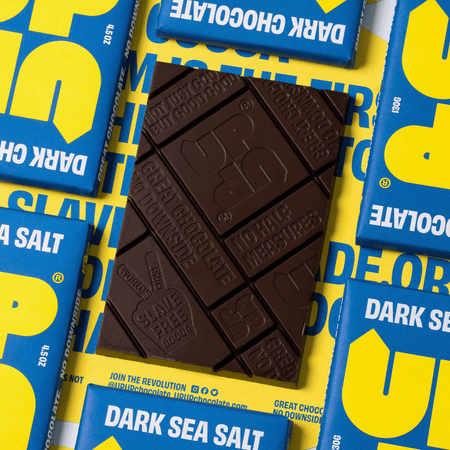 Dark Sea salt Chocolate Bar 120G | UPUP | Kentish Town Stores 