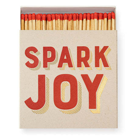Matchbox with 'Spark Joy' text on a white background - Matches | Archivist Gallery | Shop Fodder