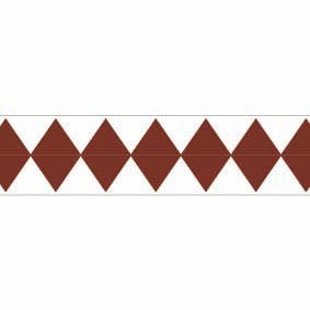 PAPER TAPE - BURGUNDY/RUSSET DIAMOND