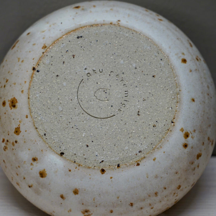 Aku Ceramics | Handmade Incense Burner Speckled Ivory Base | Shop Fodder
