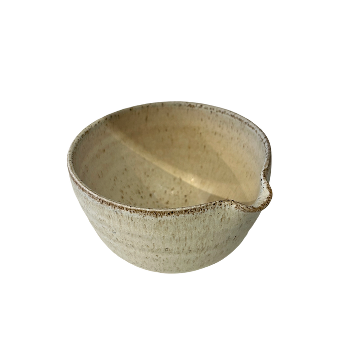 Handmade Matcha Bowl by Aku Ceramics in Dune | Shop Fodder