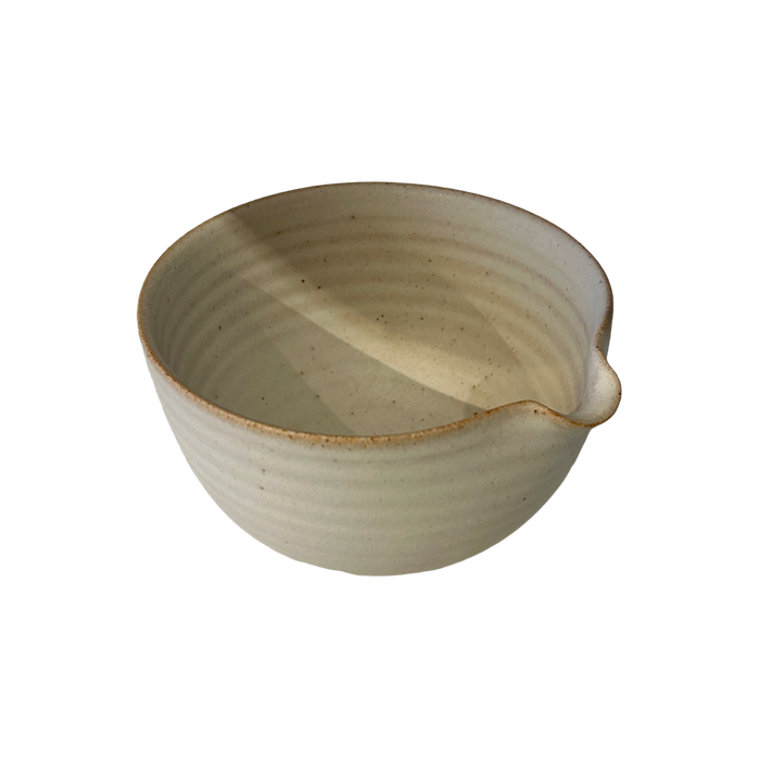 Handmade Matcha Bowl by Aku Ceramics in Ivory | Shop Fodder