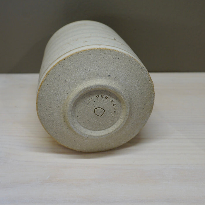 Base of Ceramic Yunomi Cup handmade by Aku Ceramics | Shop Fodder