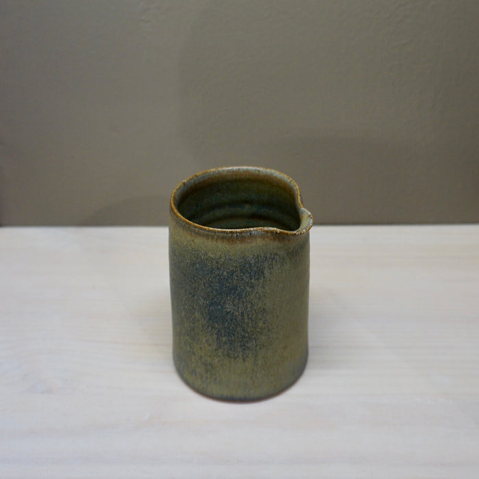 Small ceramic milk jug in Loch green blue by Aku Ceramics | Shop Fodder