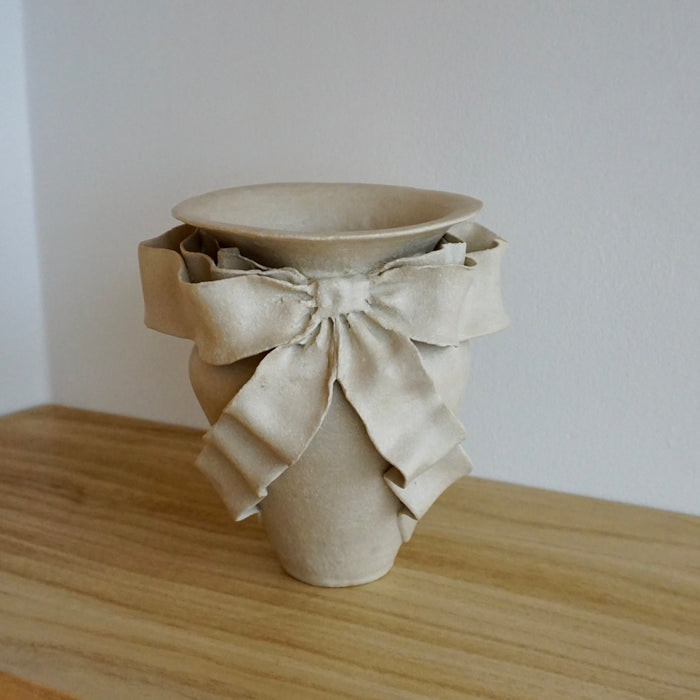 One Bow Ceramic Vase | Amelia Christoffers | Shop Fodder