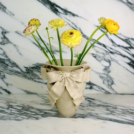 Bow Ceramic Vase handmade by Amilia Christoffers | Shop Fodder
