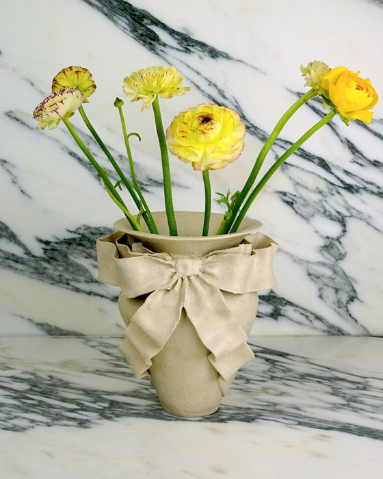 Bow Ceramic Vase handmade by Amilia Christoffers | Shop Fodder