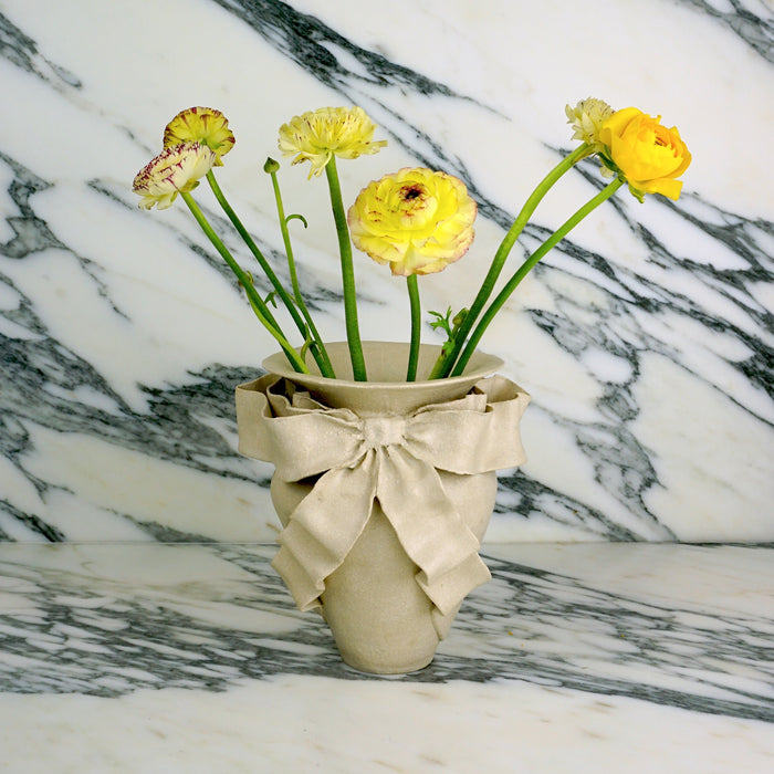 Bow Ceramic Vase handmade by Amilia Christoffers | Shop Fodder