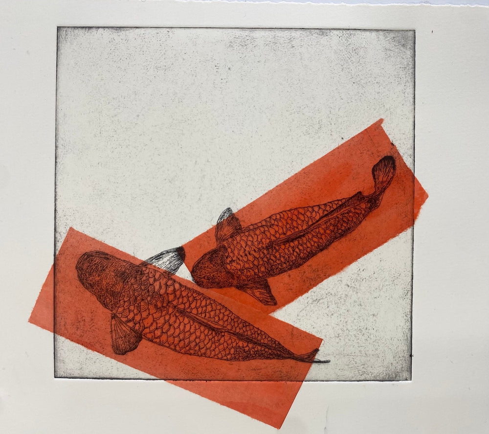 Two Koi, Both Orange | Clare Halifax
