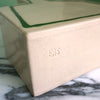 base of a vase hand made by ERS Studio showing the makers mark. 