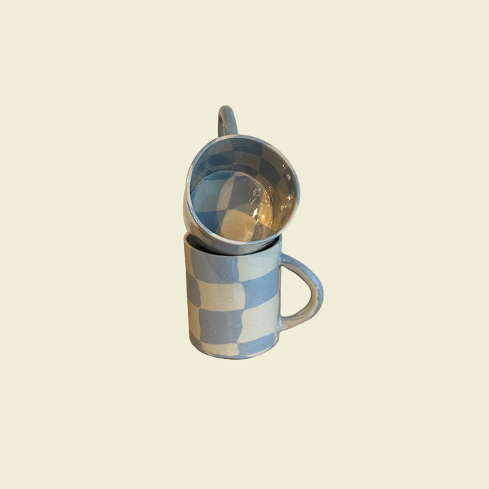 Checkerboard Nerikomi Ceramic Mug | Fern Taylor | Shop Fodder