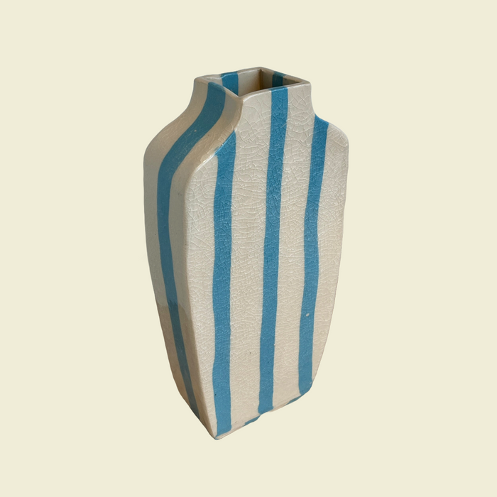 Tall Striped Nerikomi Ceramic Vase | Fern Taylor | Shop Fodder