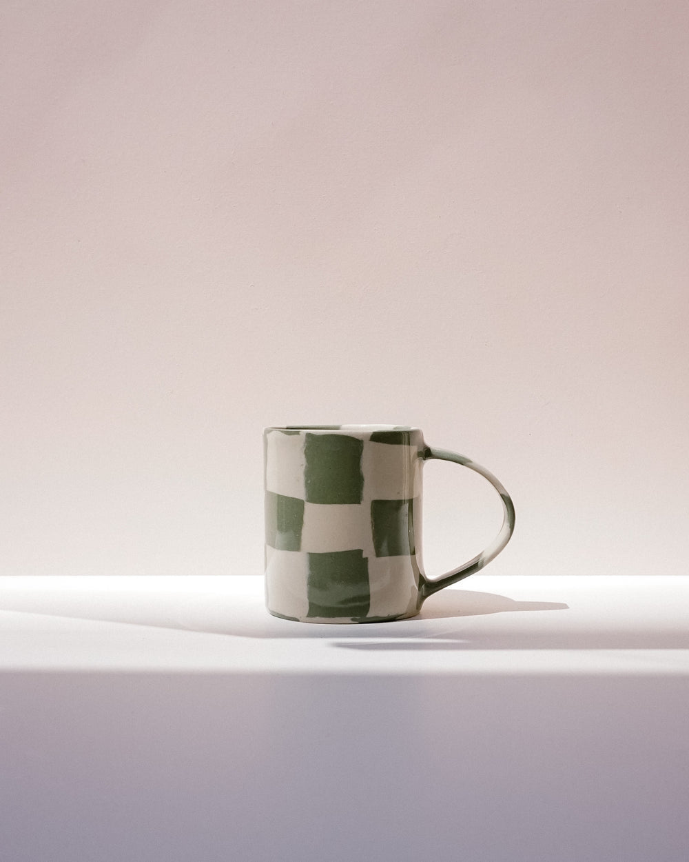 Large Check Coffee Mug