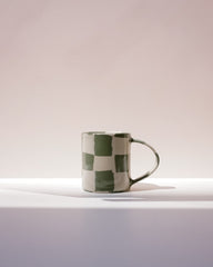 Large Check Coffee Mug