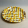 Fern Taylor Ceramic Nerikomi Platter Orange Check | Shop Fodder