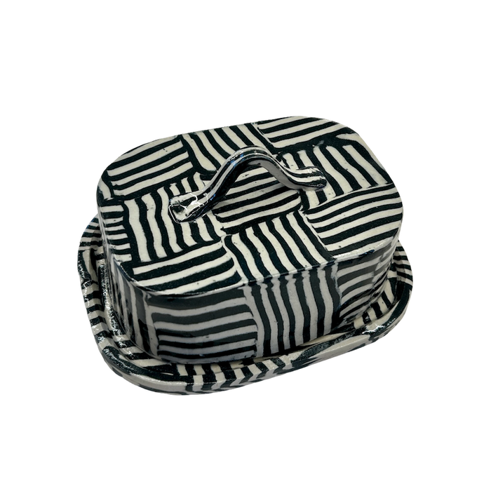 Fern Taylor Ceramics | Nerikomi Butter Dish | Shop Fodder