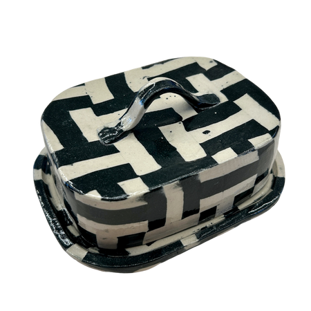 Fern Taylor Ceramics | Nerikomi Butter Dish | Shop Fodder