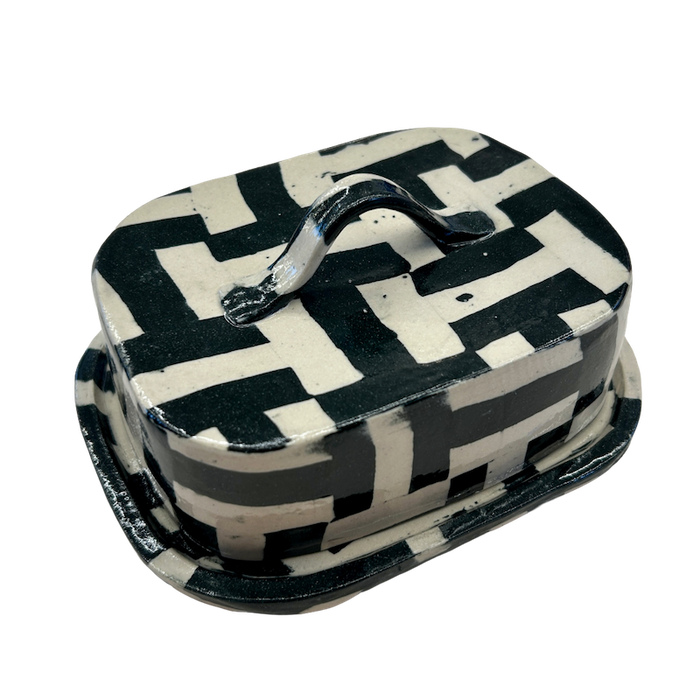 Fern Taylor Ceramics | Nerikomi Butter Dish | Shop Fodder