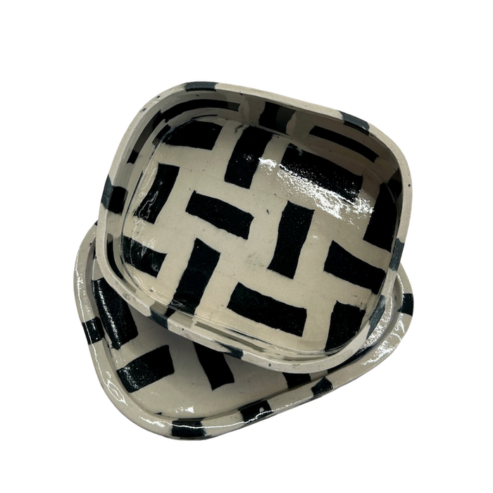 Fern Taylor Ceramics | Nerikomi Butter Dish | Shop Fodder