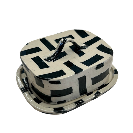 Fern Taylor Ceramics | Nerikomi Butter Dish | Shop Fodder