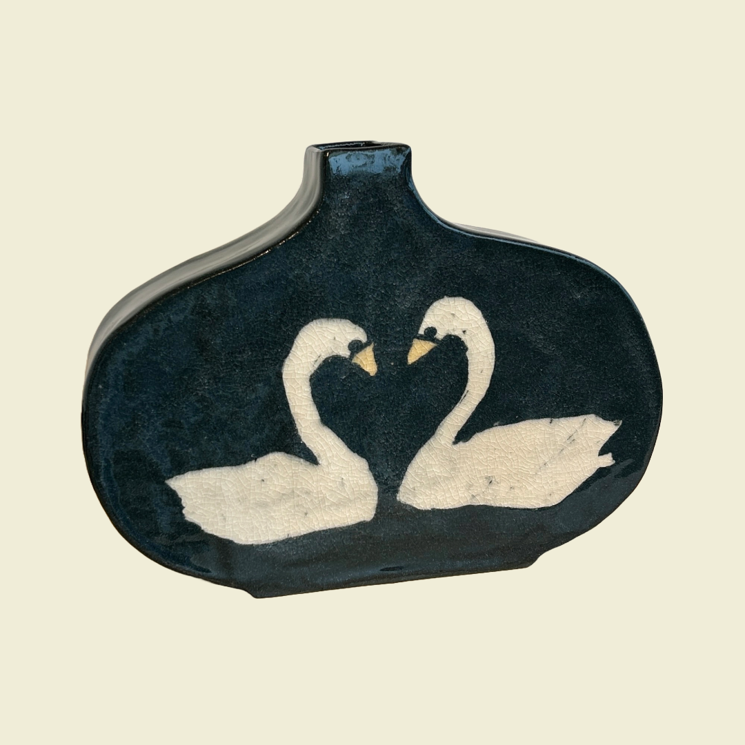 Swan Nerikomi Ceramic Vase | Fern Taylor | Shop Fodder
