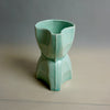 Green ceramic vase on a neutral background. Tessellating Pourer | Fettle Studio | Shop Fodder