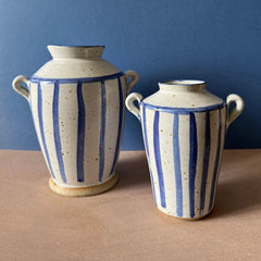 Florence Series Vase Blue Stripe