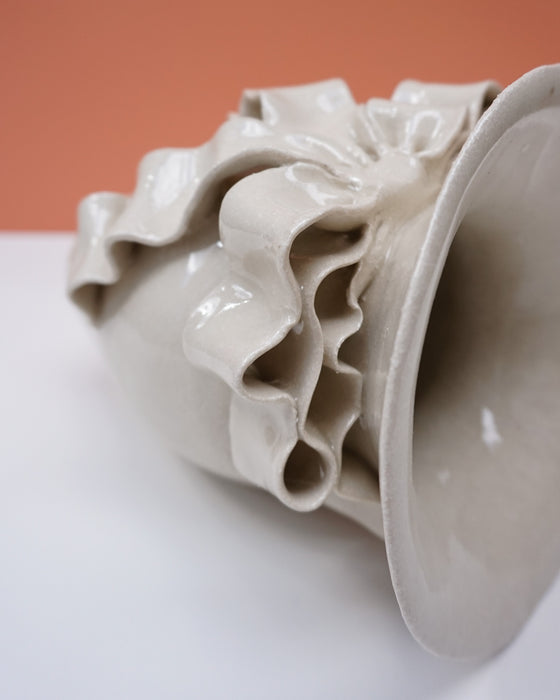 Bow Ceramic Vase handmade by Amilia Christoffers | Shop Fodder