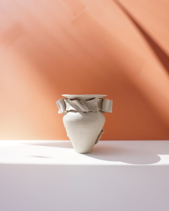 Bow Ceramic Vase handmade by Amilia Christoffers | Shop Fodder