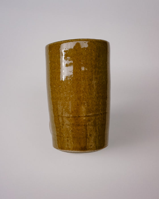 Ceramic Water cup by Cara Guthrie - iron glaze - handmade stoneware - Fodder