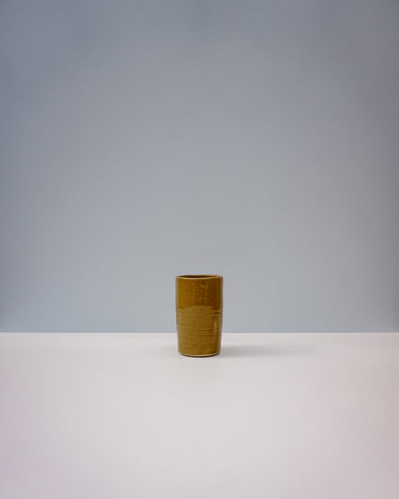 Ceramic Water cup by Cara Guthrie - iron glaze - handmade stoneware - Fodder