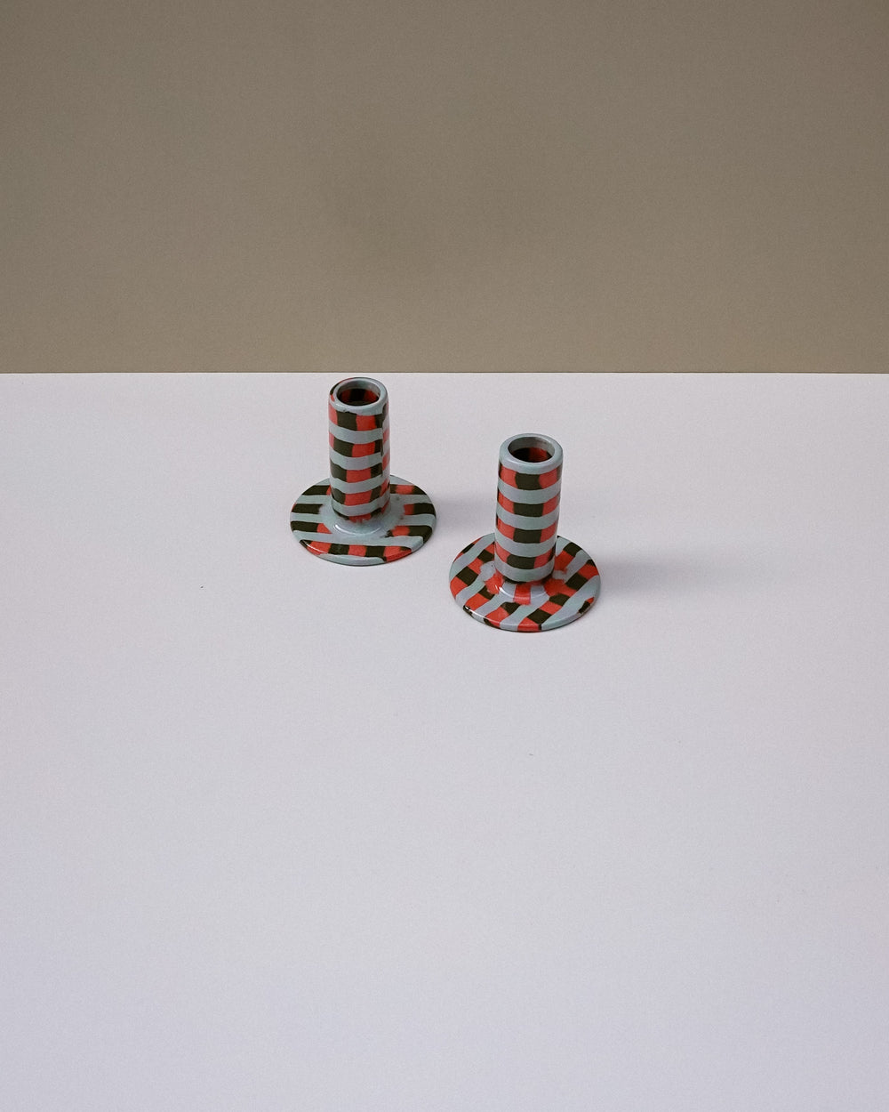 Candlestick Holder Checkerboard | Fern Taylor