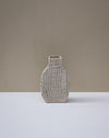 Handbuilt nerikomi bottle vase by Fern Taylor in layered coloured stoneware. Fodder