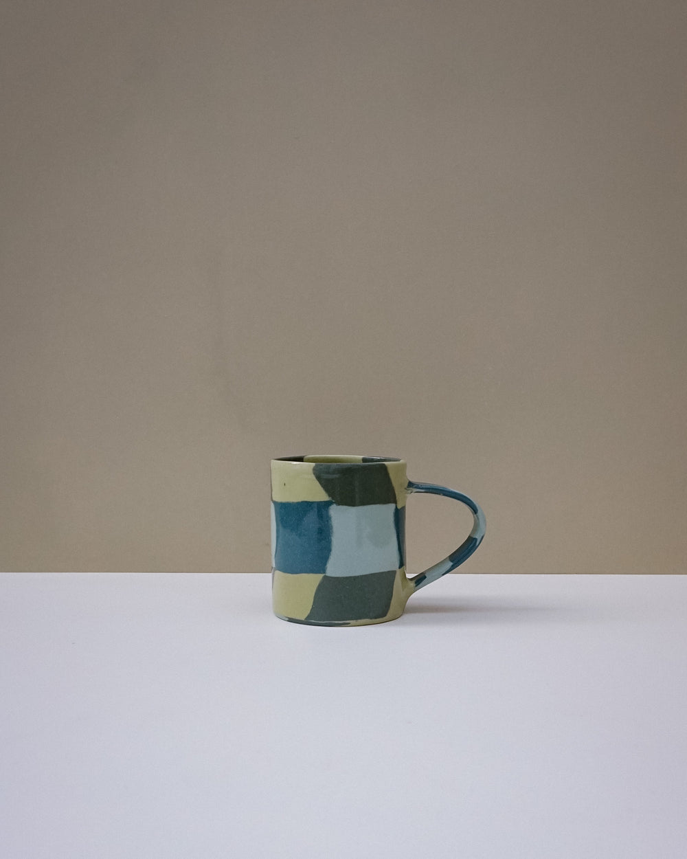Large Check Coffee Mug | Fern Taylor