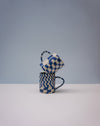 Cobalt Checkerboard Nerikomi Ceramic Mug | Fern Taylor | Shop Fodder