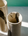 Detail of crackle glaze on Stem Vases. Janne Meier Ceramics | Wildflower Pebble Vase | Shop Fodder