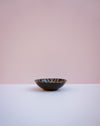 Morning Bowl | Nicotine crosshatch dinner service by Lily Pearmain - green glaze slip decoration - stoneware - Fodder