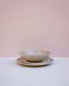 White dinner service by Lily Pearmain - hand-thrown stoneware - off-white gloss - Fodder