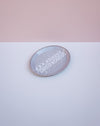 Medium oval plate in white glaze - slipware - Fodder
